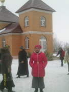 у храма Матроны Блаженной.